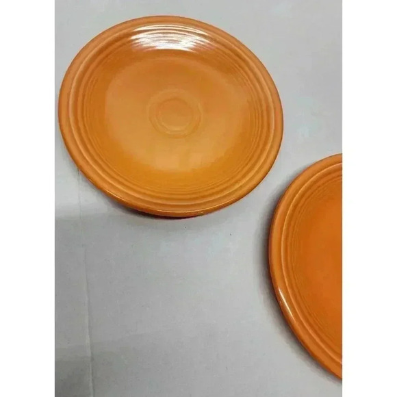 Lot- Fiesta Tangerine 2 Salad Plates - Picture 2 of 8